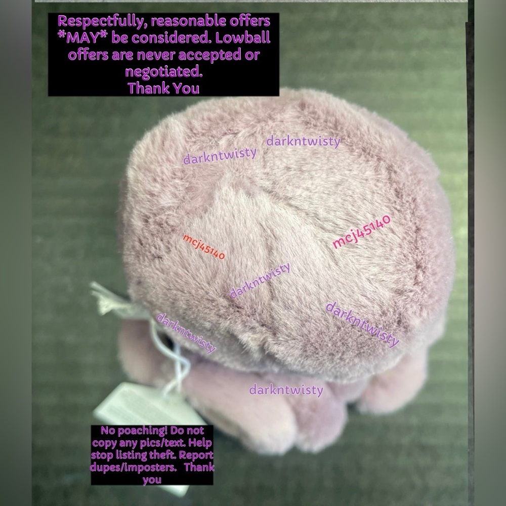 BNWT JELLYCAT BABY/TINY MAYA OCTOPUS 1 OWNER AUTHENTIC SALES RECEIPT - Picture 8 of 12